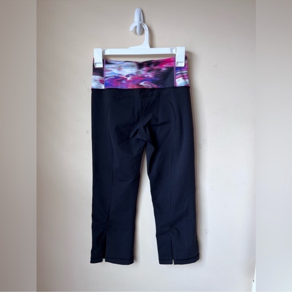 Lululemon Athletica Gather & Crow Crop ll Full On Luon Leggings Size 4 - Picture 7 of 12
